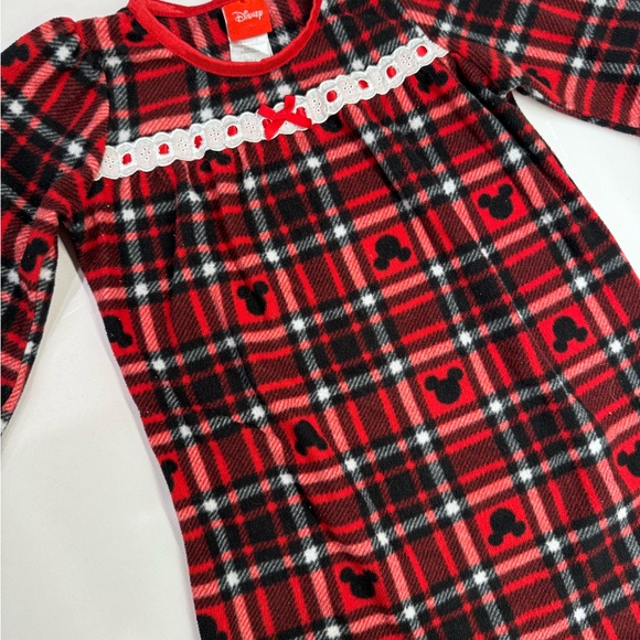 Disney, Red Plaid, Girls Traditional Styles Pajama Dress, size 4 - Picture 1 of 10